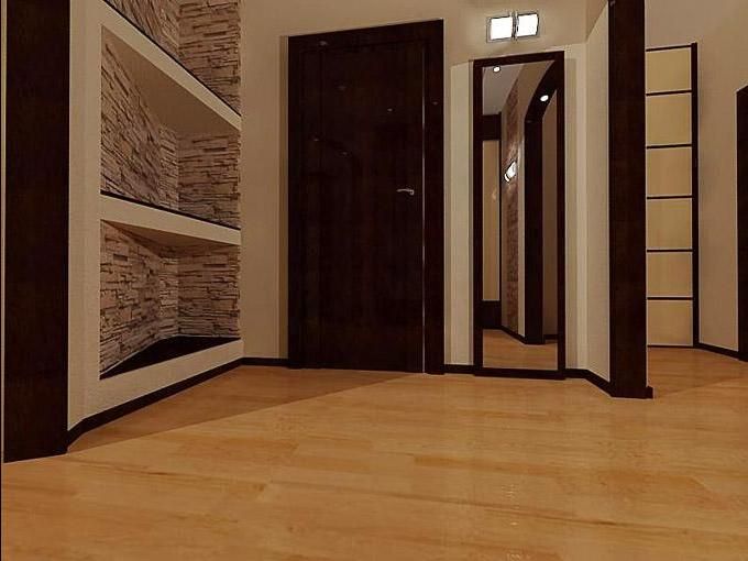 большой коридор и дизайн его в квартире